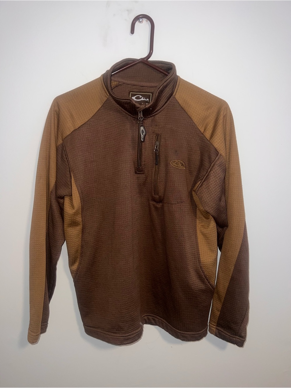 Cabela's Men's Brown Quarter-Zip Pullover Hoodie